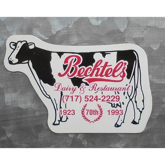 Bechtel's Dairy & Restaurant 70th Anniversary Fridge Magnet Lewisburg PA